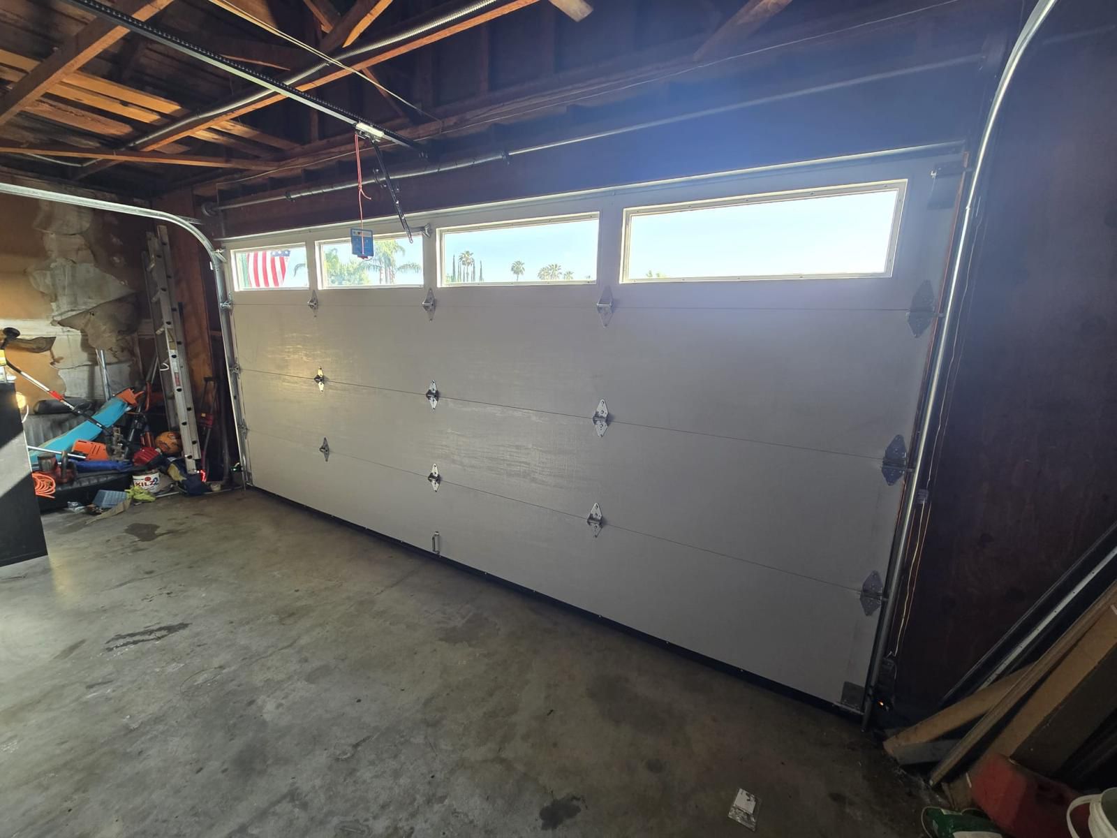 Garage door installation for modern home