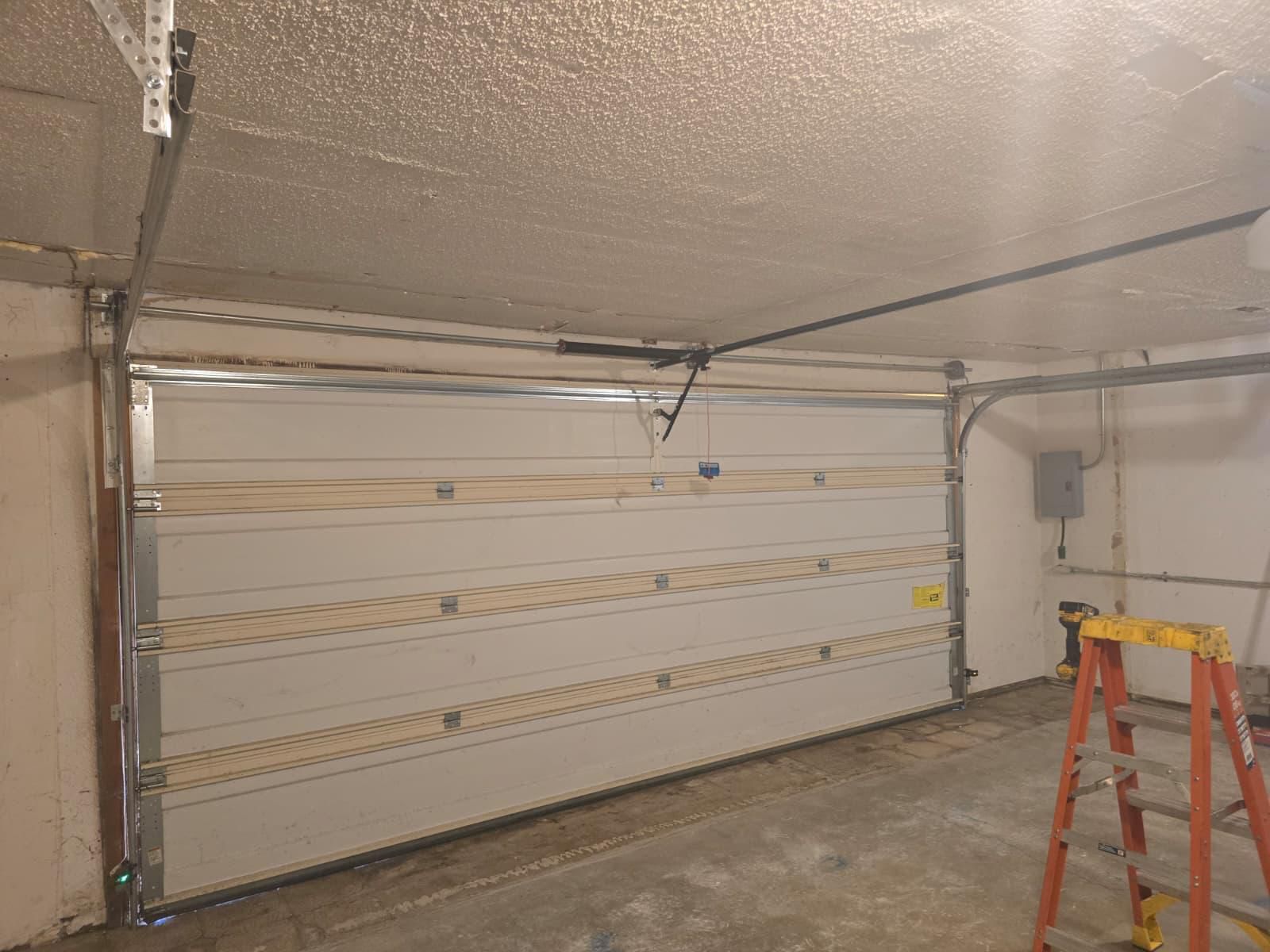 Modern garage door installation in Rancho Cucamonga